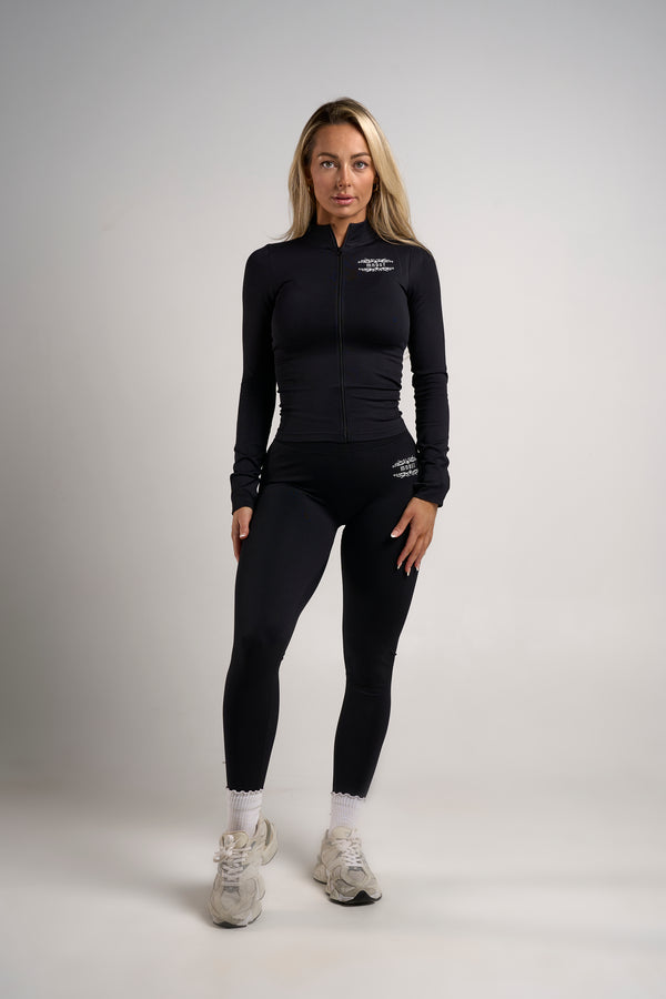 CHARMED ZIP UP JACKET - ONYX