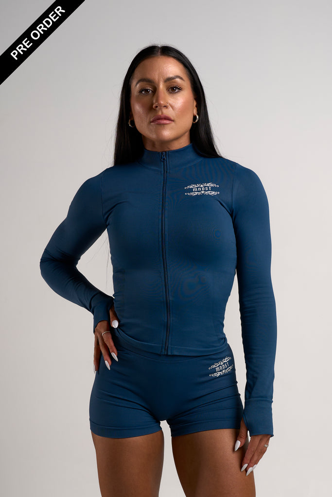 CHARMED ZIP UP JACKET - EMERALD