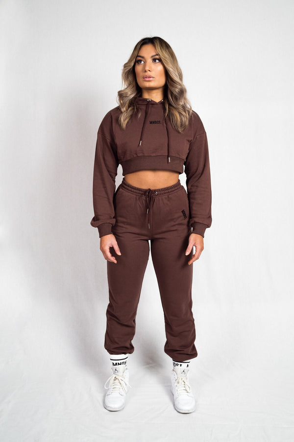 Maisy Cropped Jumper - Chocolate Brown