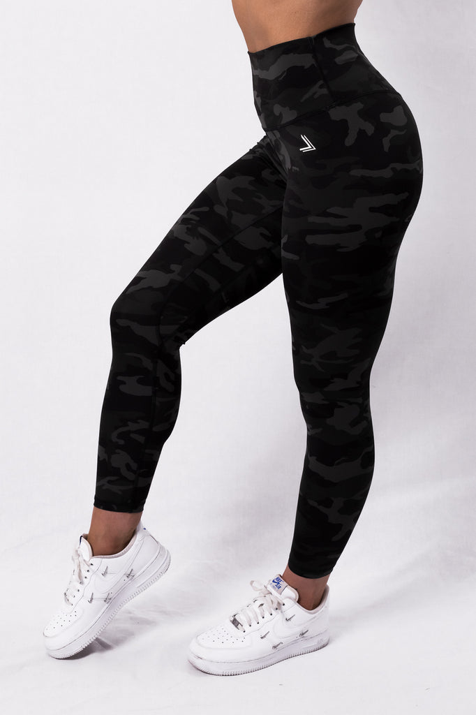 Grey and sales black camo leggings